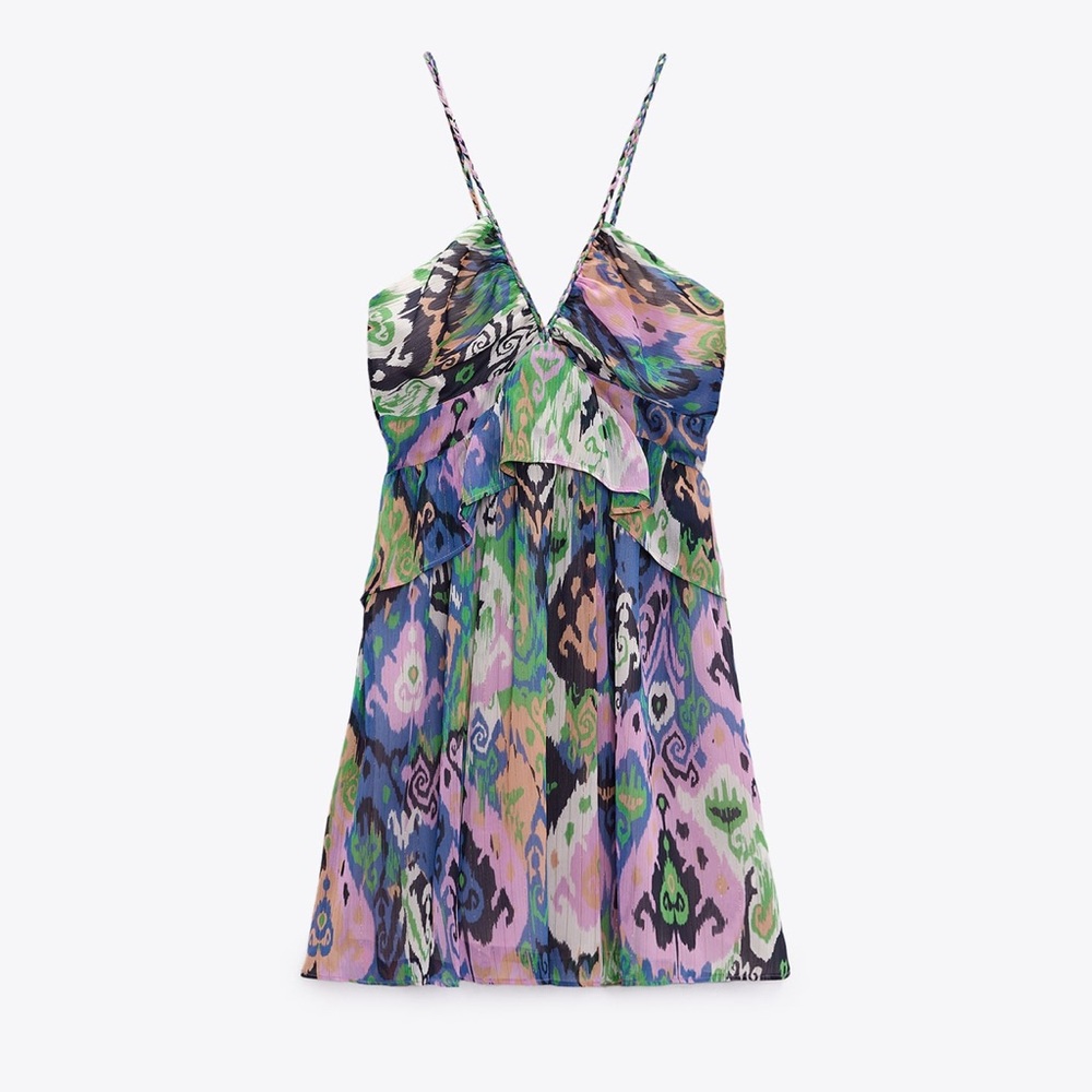Zara Multicolor Ruffle Dress